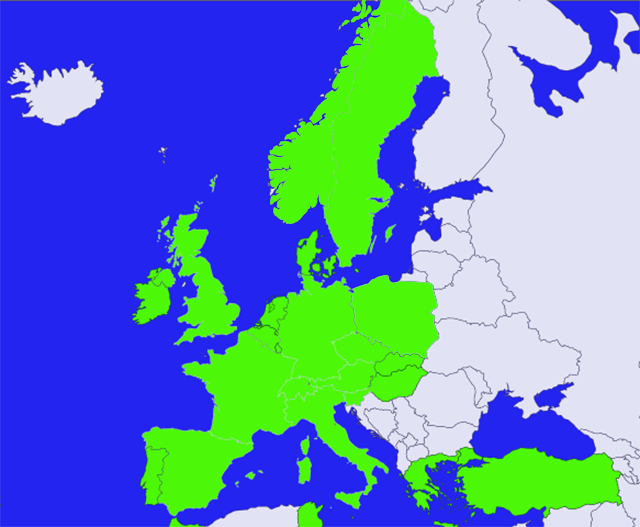 Visited European Countries