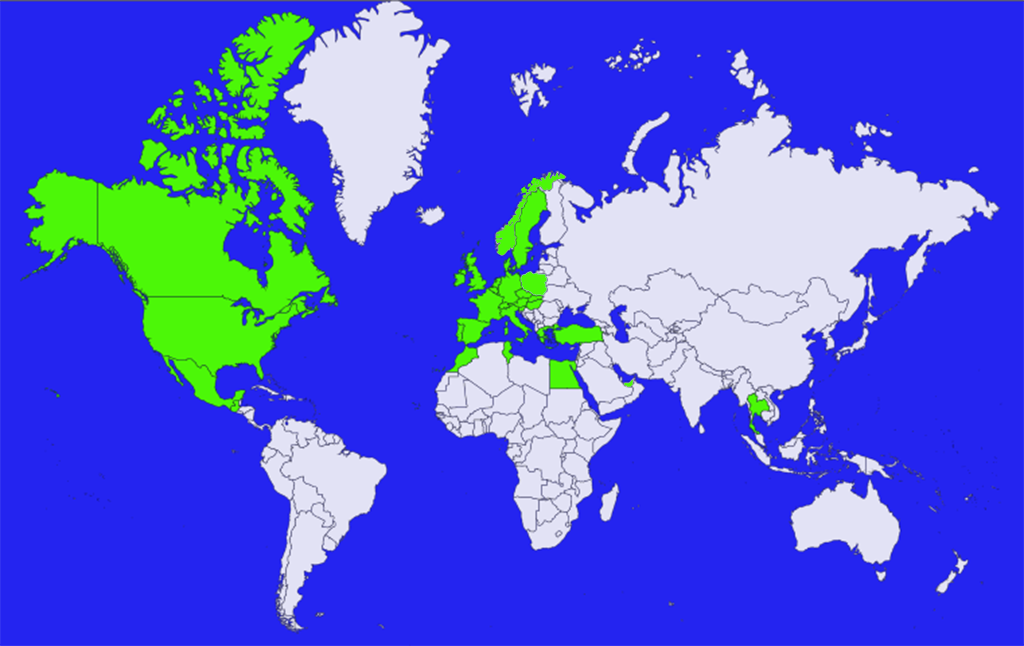 Visited Countries